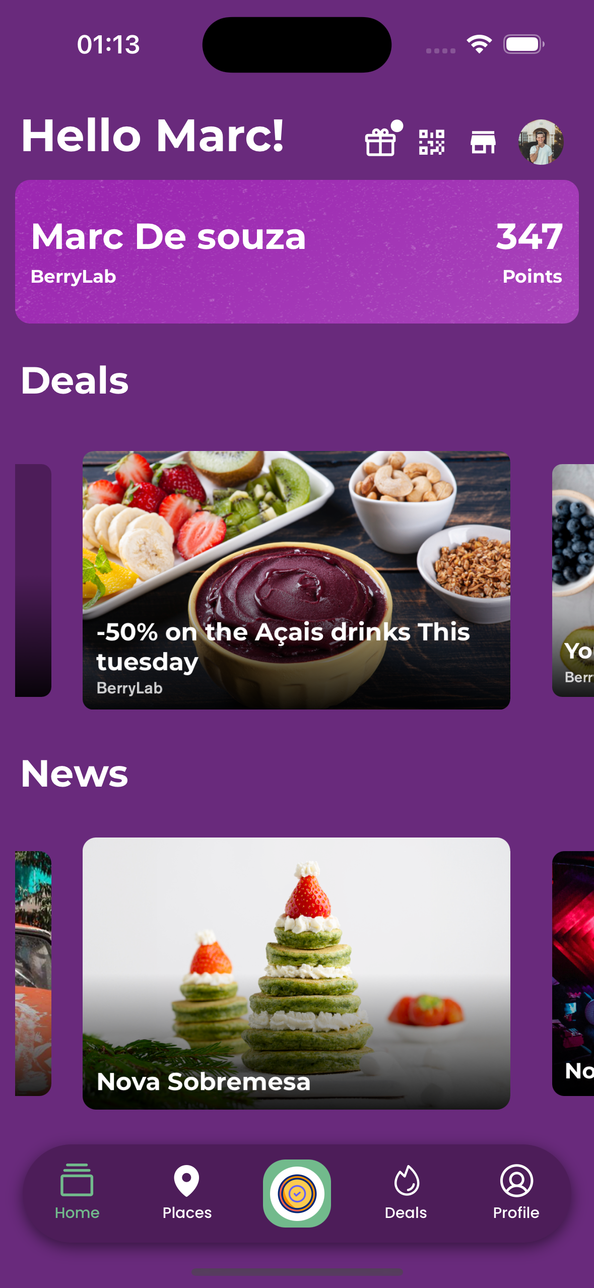 Mobile App Interface